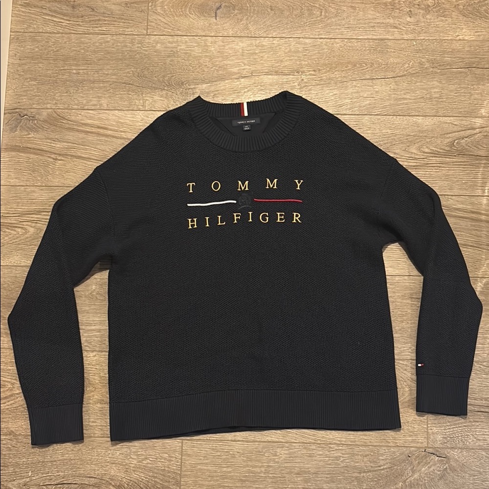 Tommy Hilfiger Navy Blue Crewneck Sweater